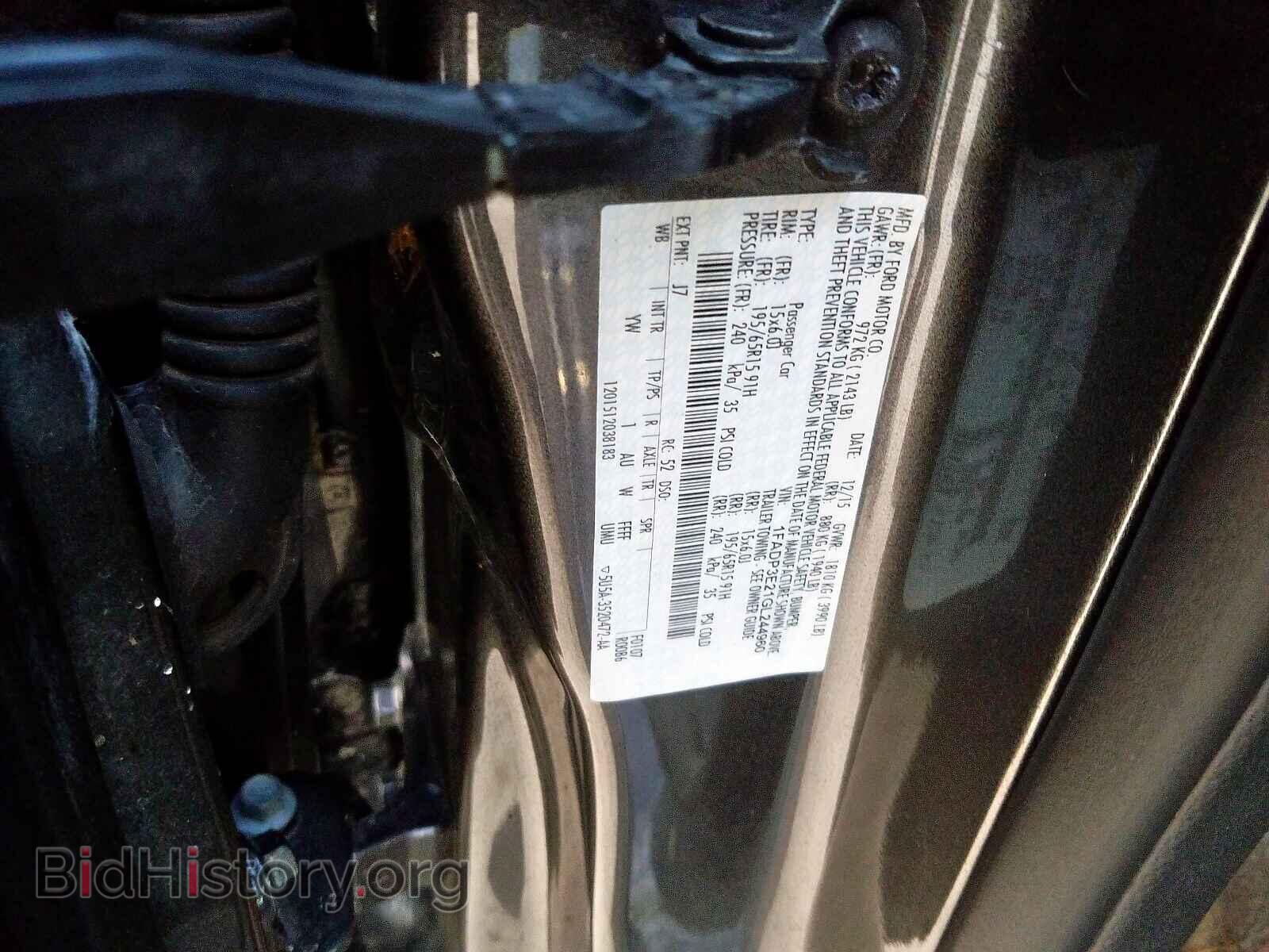 2016 FORD FOCUS - VIN: 1FADP3E21GL244960 - Photo 10