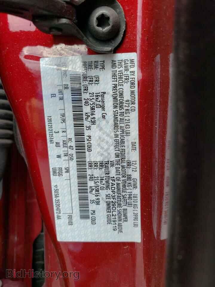 2013 FORD FOCUS - VIN: 1FADP3F29DL219119 - Фото 10