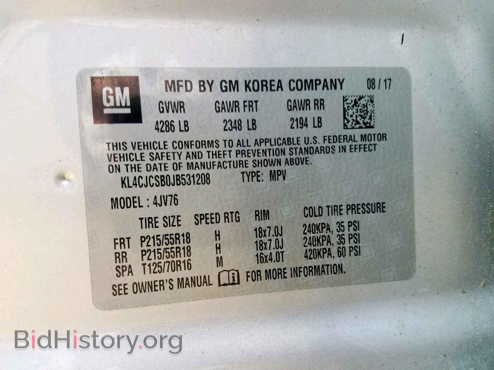 2018 BUICK ENCORE ESS - VIN: KL4CJCSB0JB531208 - Photo 10