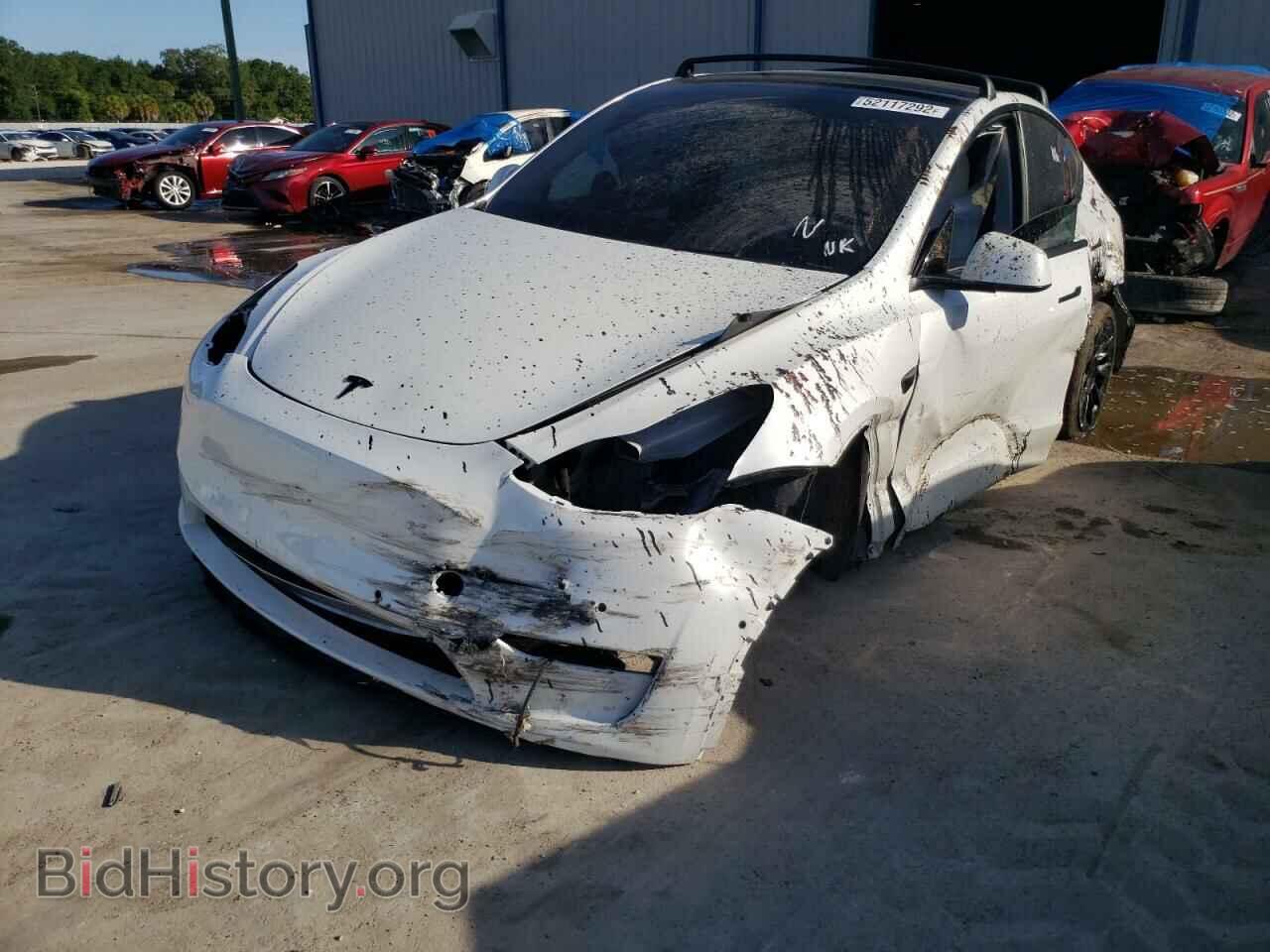 2020 TESLA MODEL Y - VIN: 5YJYGDEE3LF034238 - Фото 2