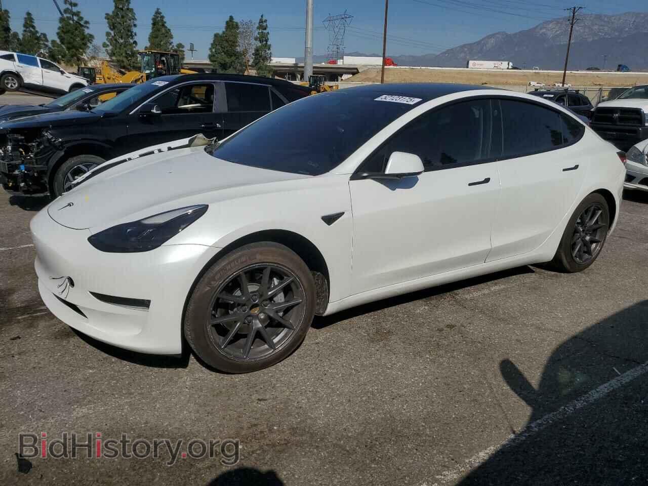 Photo 5YJ3E1EA4MF002993 - TESLA MODEL 3 2021