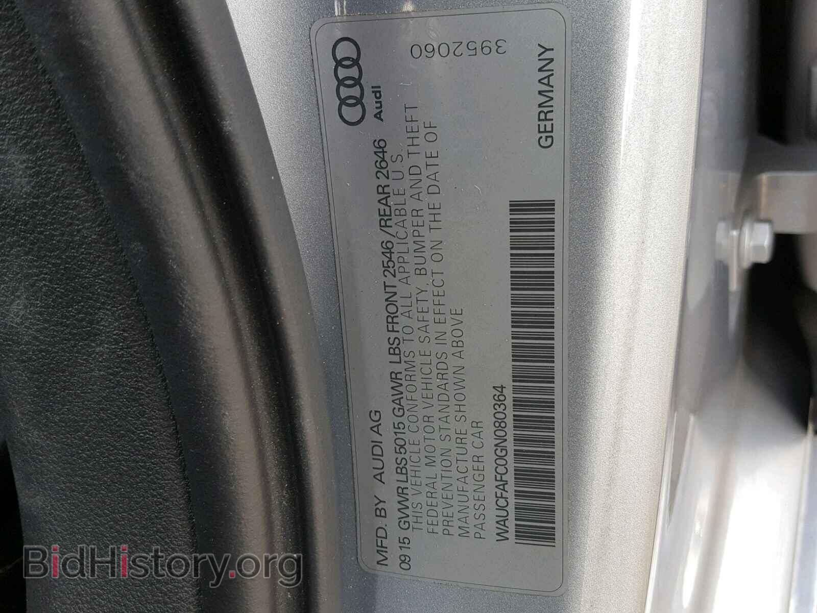 2016 AUDI A6 - VIN: WAUCFAFC0GN080364 - Photo 10