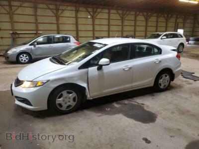 2013 Honda CIVIC LX, белый — VIN 2HGFB2F46DH034991, Copart