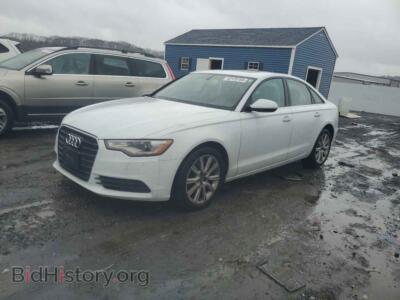 2015 Audi A6 Premium Plus, white — VIN WAUGFAFC3FN007747, Copart