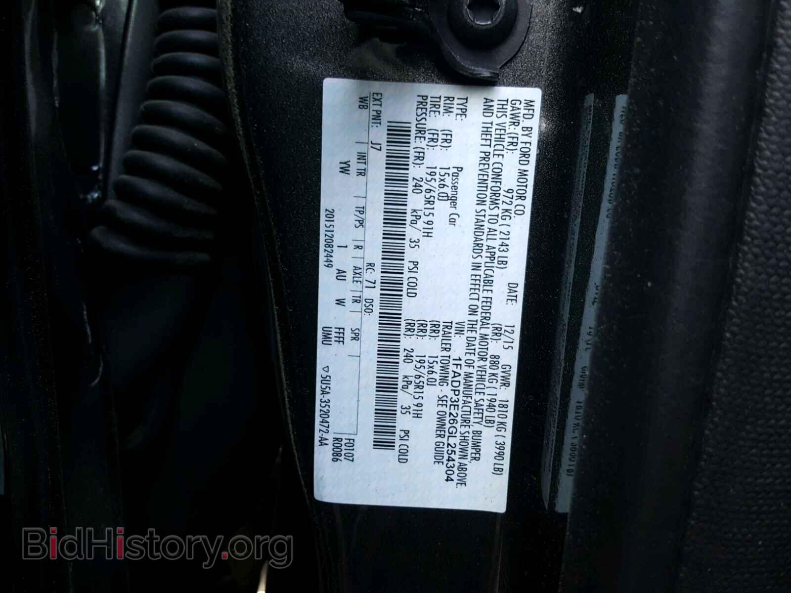 2016 FORD FOCUS - VIN: 1FADP3E26GL254304 - Photo 10