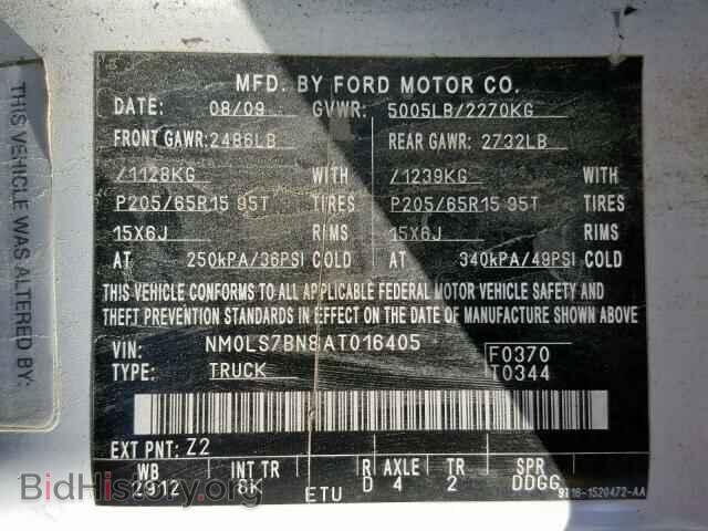 2010 FORD TRANSIT CO - VIN: NM0LS7BN8AT016405 - Фото 10