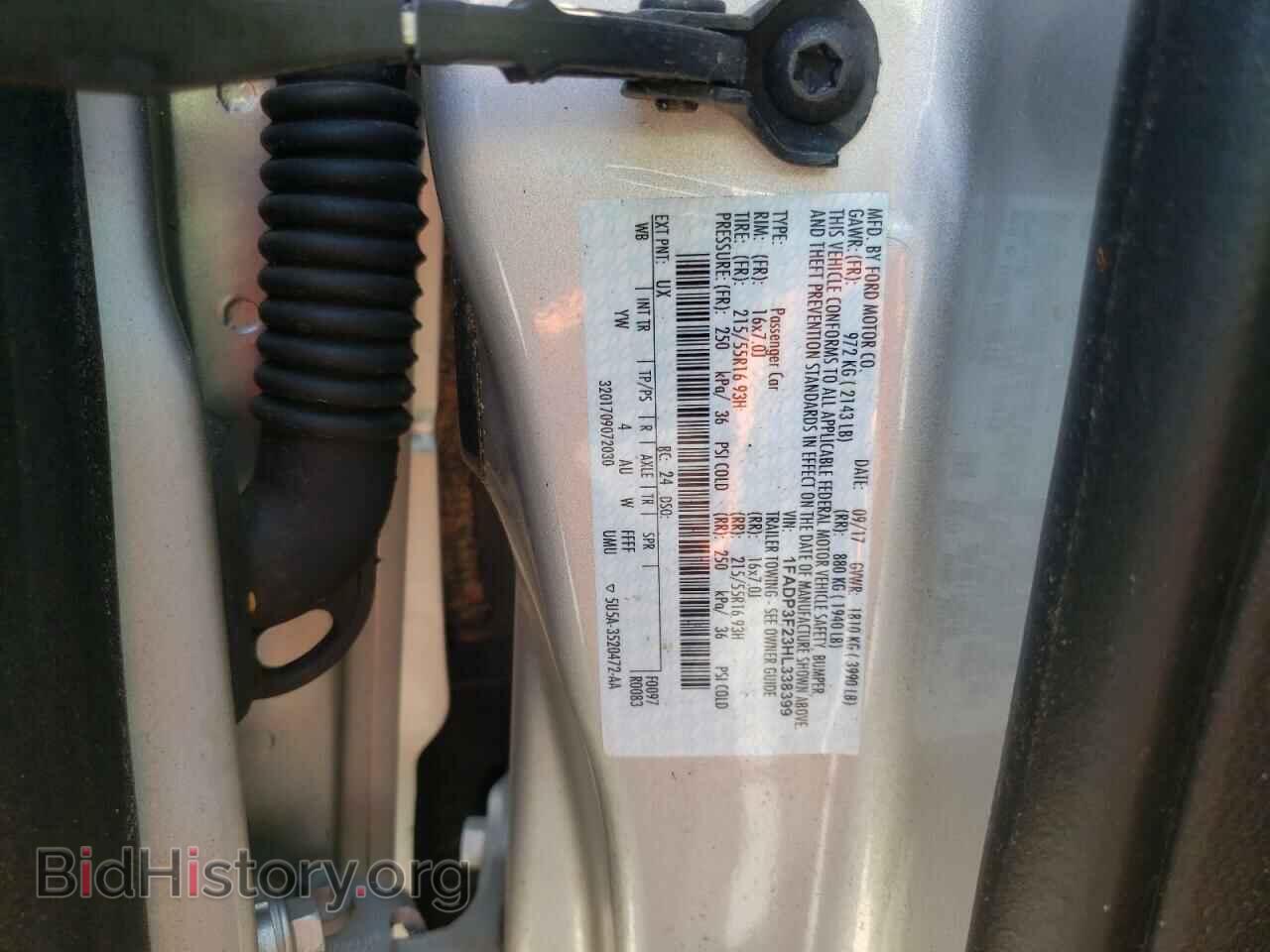 2017 FORD FOCUS - VIN: 1FADP3F23HL338399 - Фото 10