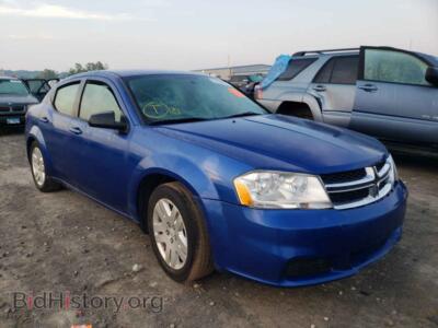 2012 Dodge AVENGER Avenger SE, blue — VIN 1C3CDZAB0CN211765, Copart