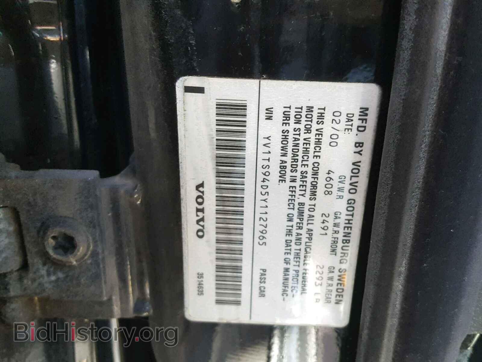 2000 VOLVO S80 - VIN: YV1TS94D5Y1127965 - Photo 10