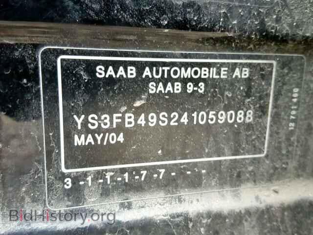 2004 SAAB 9 3 - VIN: YS3FB49S241059088 - Photo 10