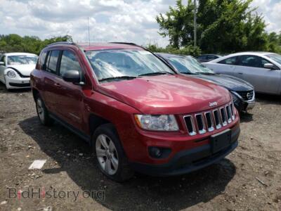 2012 Jeep COMPASS Compass SP, бордовый — VIN 1C4NJDBB4CD675503, Copart