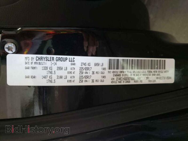 2014 Chrysler MINIVAN (VIN 2C4RC1HG6ER276881) — photo 10 of 10