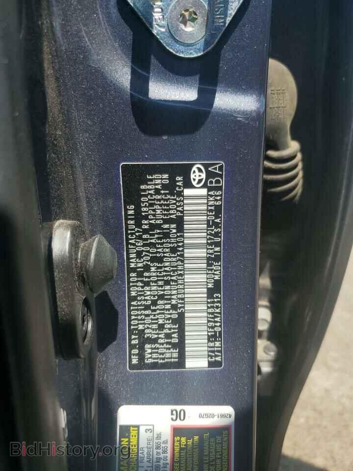 2017 TOYOTA COROLLA - VIN: 5YFBURHEXHP714401 - Фото 13
