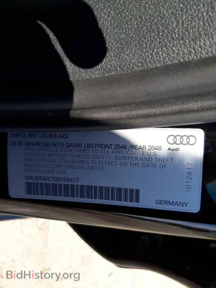 2016 AUDI A6 - VIN: WAUDFAFC7GN158417 - Фото 10