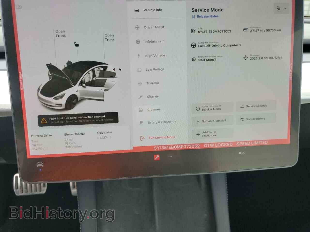 2021 TESLA MODEL 3 - VIN: 5YJ3E1EB0MF073052 - Фото 9
