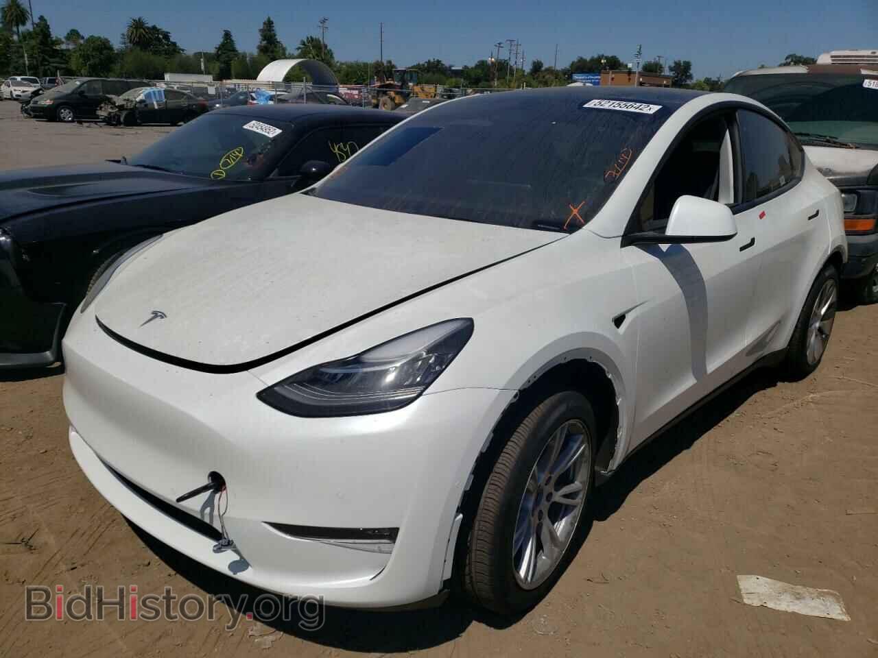 2022 TESLA MODEL Y - VIN: 7SAYGDEE4NF346719 - Фото 2