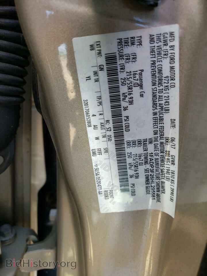 2017 FORD FOCUS - VIN: 1FADP3F26HL295581 - Фото 12