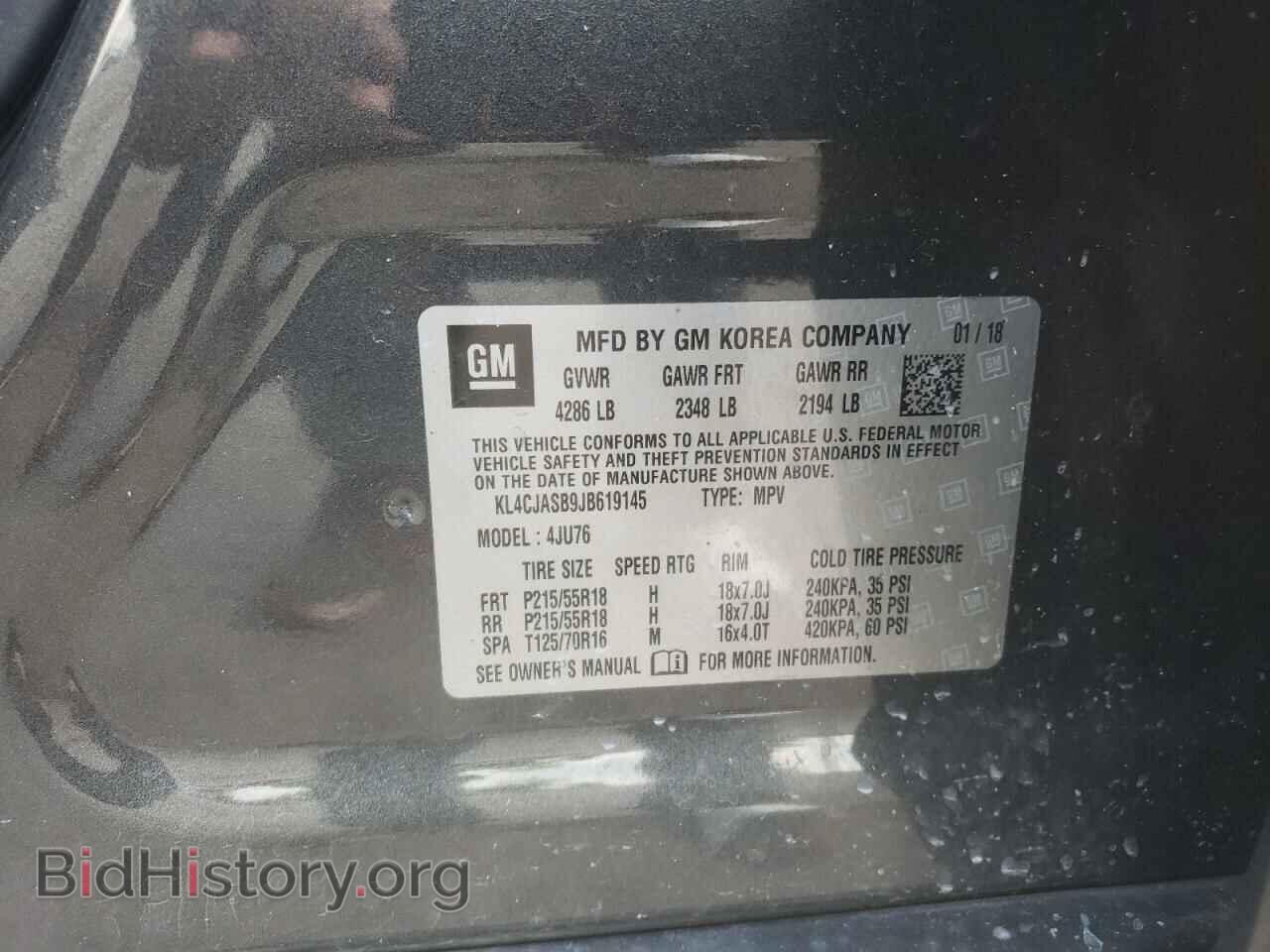 2018 BUICK ENCORE - VIN: KL4CJASB9JB619145 - Photo 10