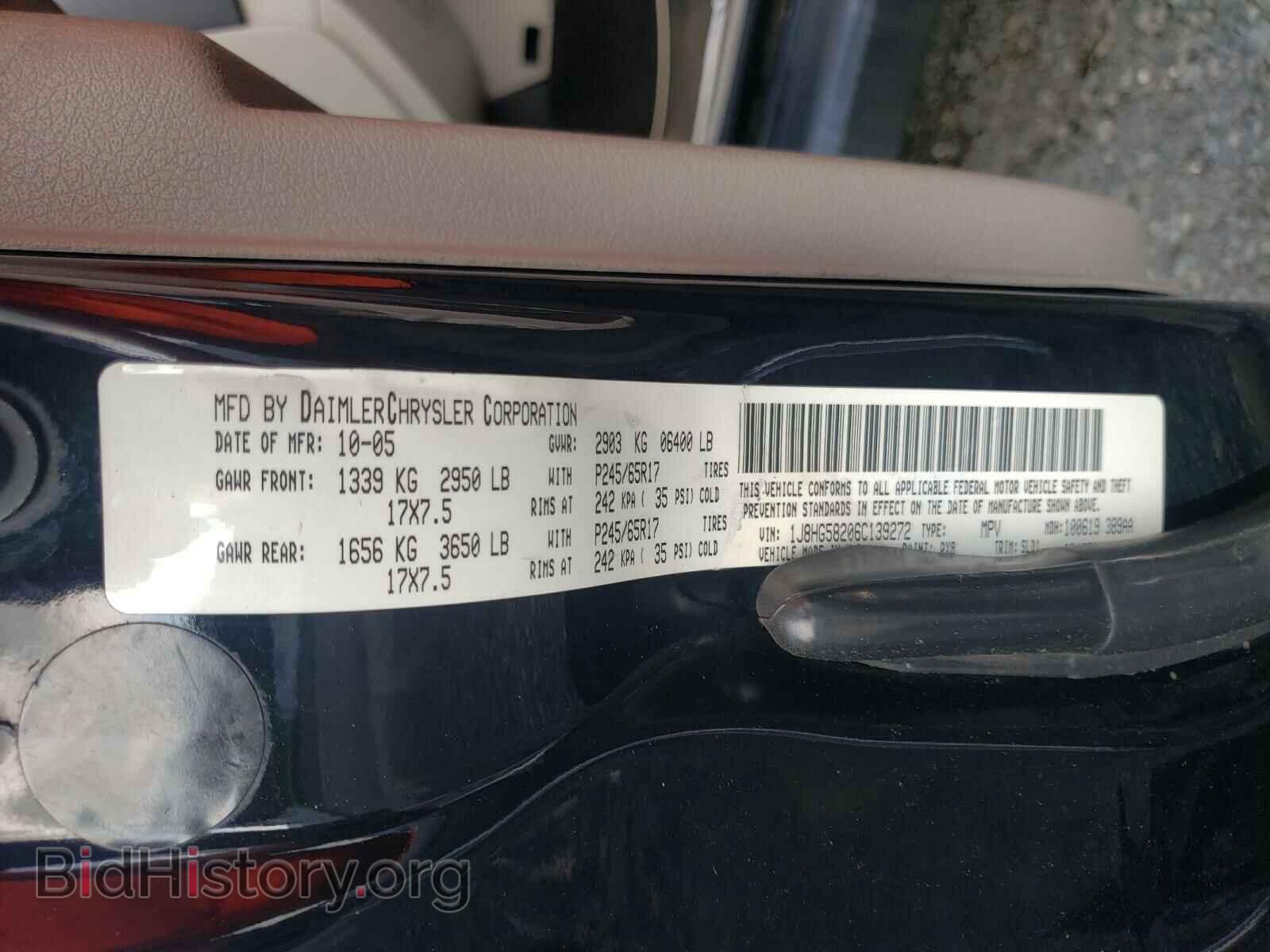 2006 JEEP COMMANDER - VIN: 1J8HG58206C139272 - Фото 10