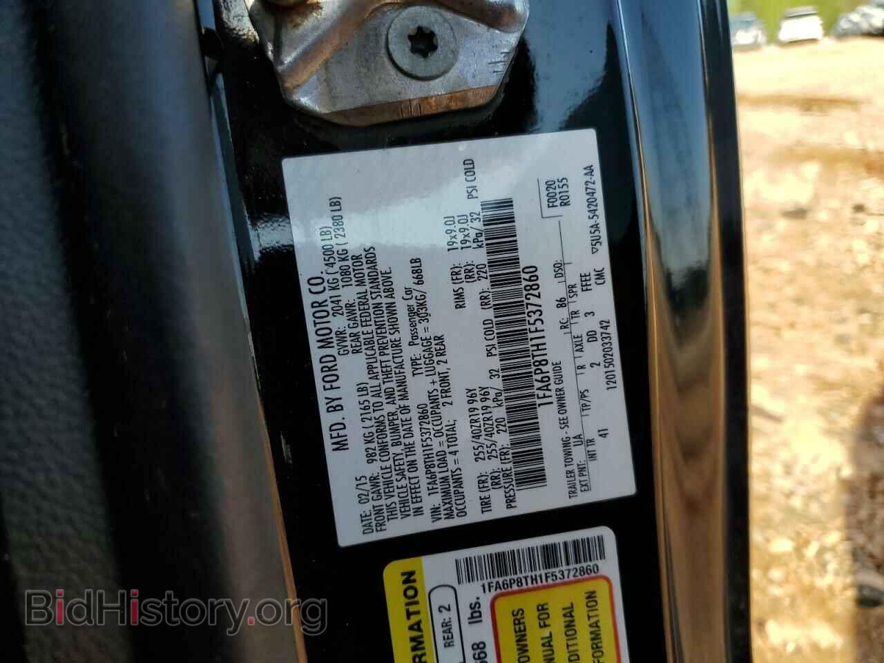 2015 FORD ALL Models - VIN: 1FA6P8TH1F5372860 - Photo 12