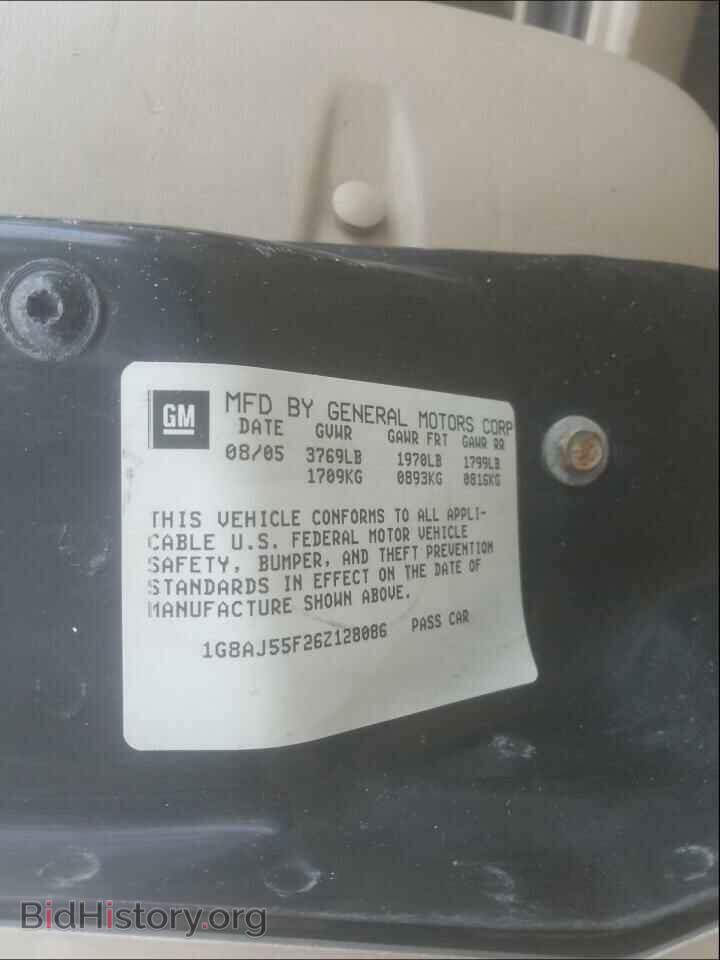 2006 SATURN ION - VIN: 1G8AJ55F26Z128086 - Фото 10