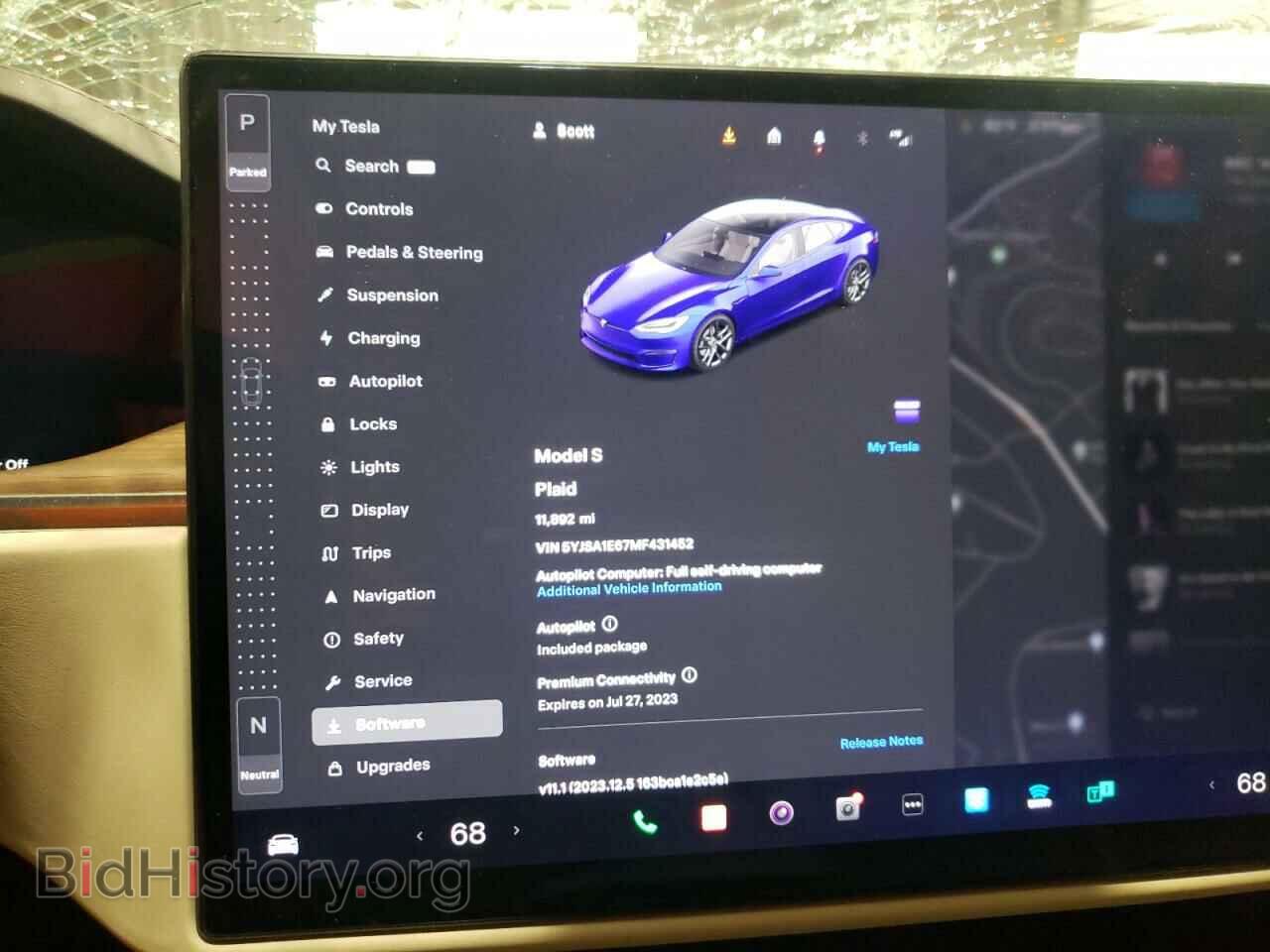 2021 TESLA MODEL S - VIN: 5YJSA1E67MF431452 - Photo 9