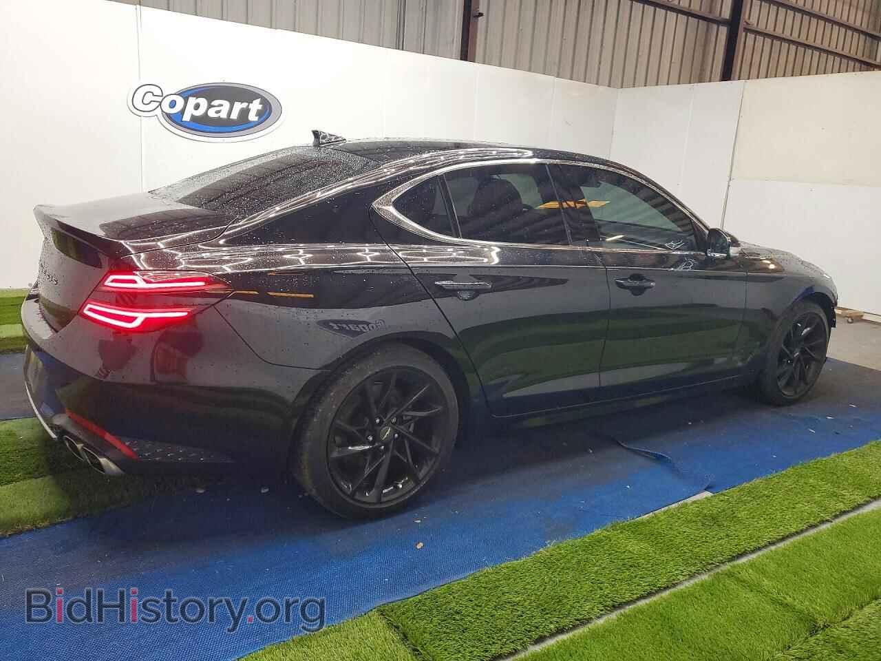 2022 GENESIS G70 - VIN: KMTG34TA6NU092525 - Фото 3