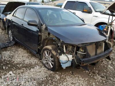 2010 Toyota COROLLA BA, черный — VIN 2T1BU4EE4AC278335, Copart