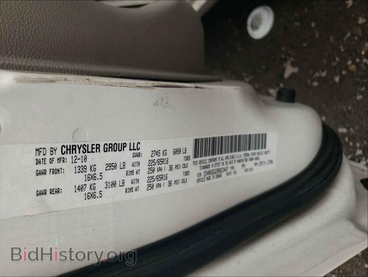 2011 DODGE GRAND CARA - VIN: 2D4RN3DG2BR623407 - Фото 10