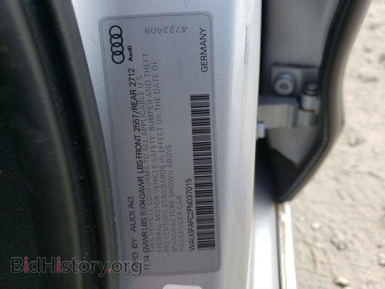 2015 AUDI A6 - VIN: WAUGFAFC2FN037015 - Photo 10