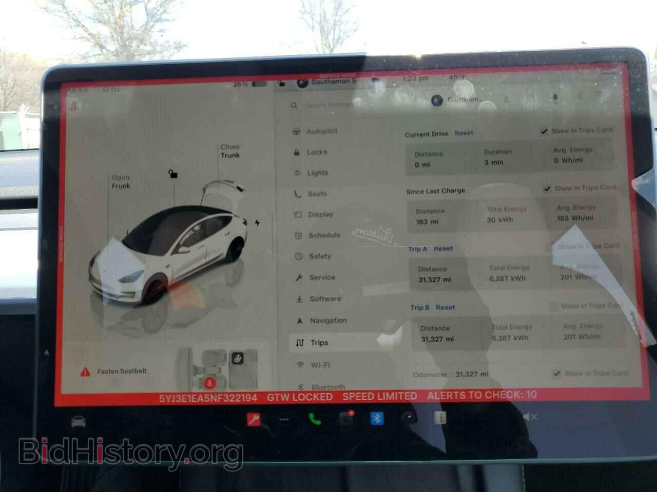 2022 TESLA MODEL 3 - VIN: 5YJ3E1EA5NF322194 - Фото 9