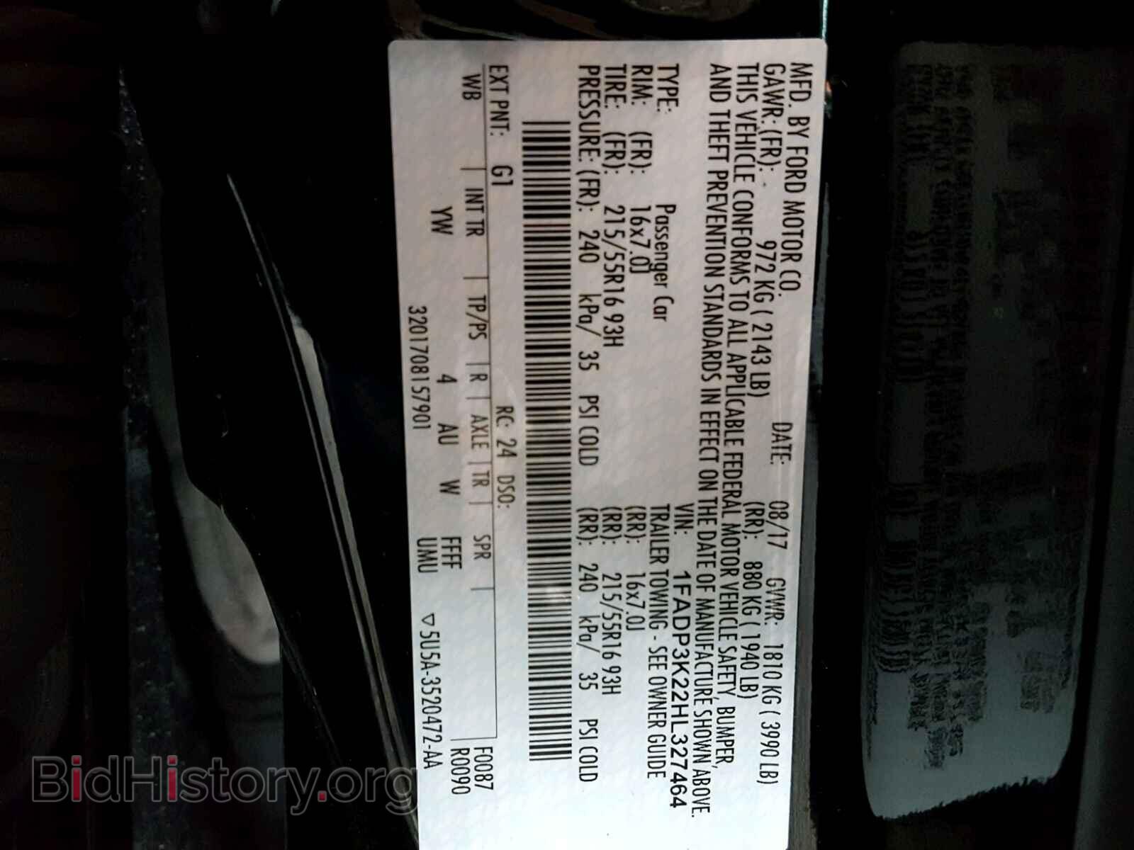 2017 FORD FOCUS - VIN: 1FADP3K22HL327464 - Photo 10
