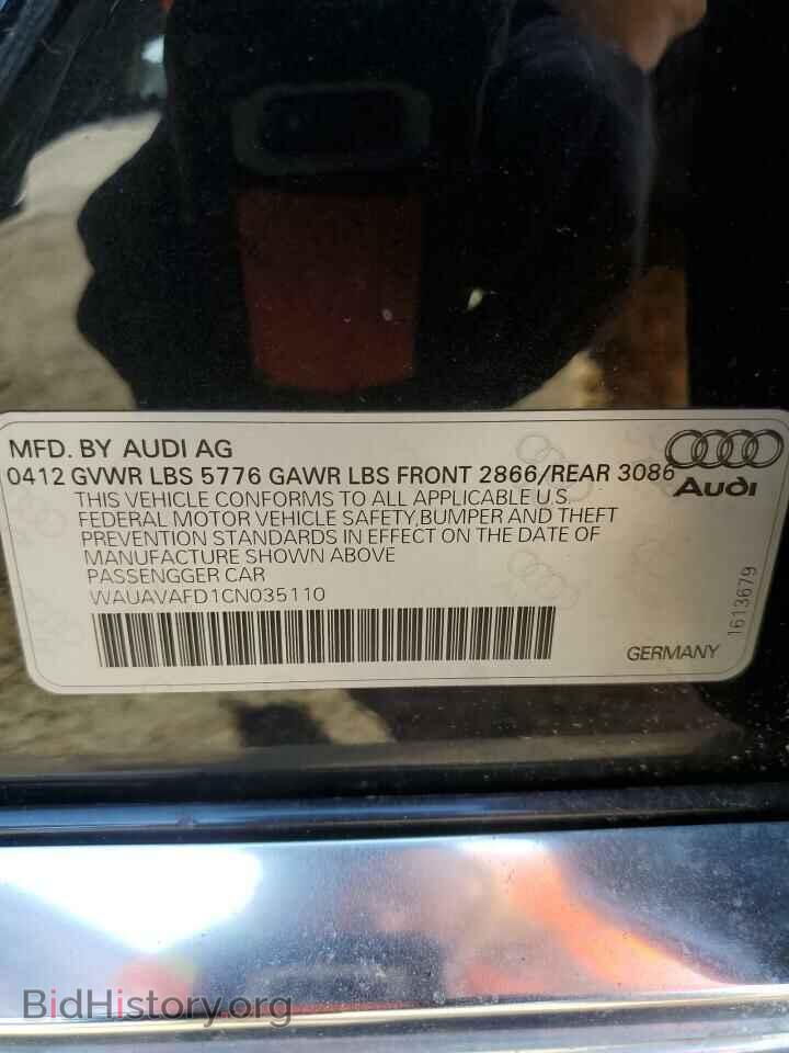 2012 AUDI A8 - VIN: WAUAVAFD1CN035110 - Фото 13