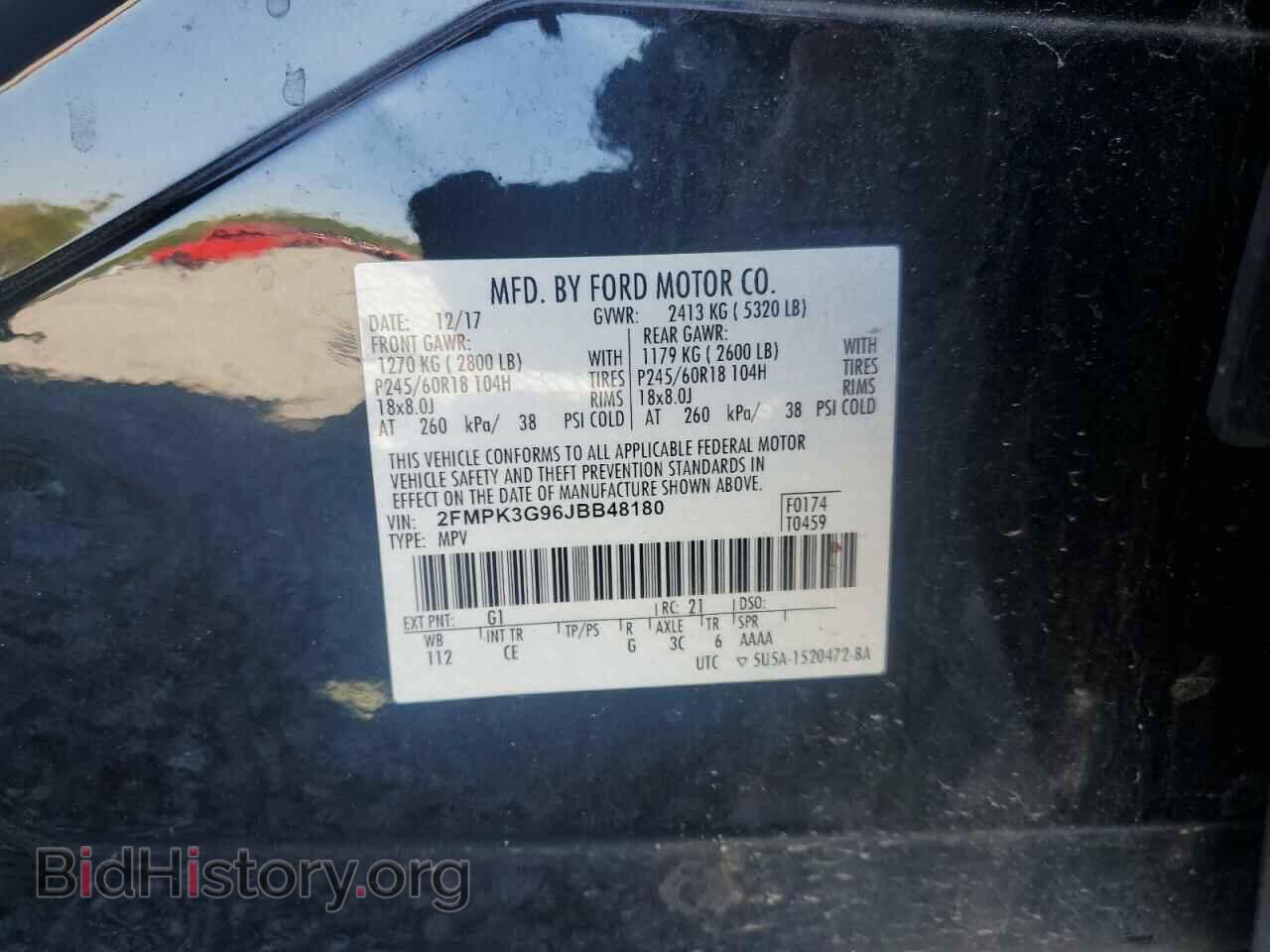 2018 FORD EDGE - VIN: 2FMPK3G96JBB48180 - Photo 13