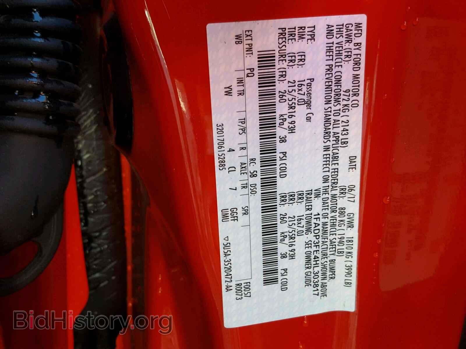 2017 FORD FOCUS - VIN: 1FADP3FE4HL303817 - Photo 10