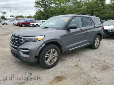 2021 Ford EXPLORER XLT, gray — VIN 1FMSK8DH3MGA81019, Copart