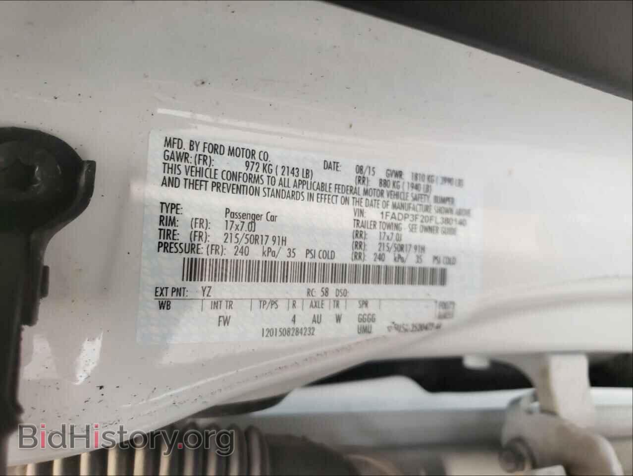 2015 FORD FOCUS - VIN: 1FADP3F20FL380140 - Фото 10