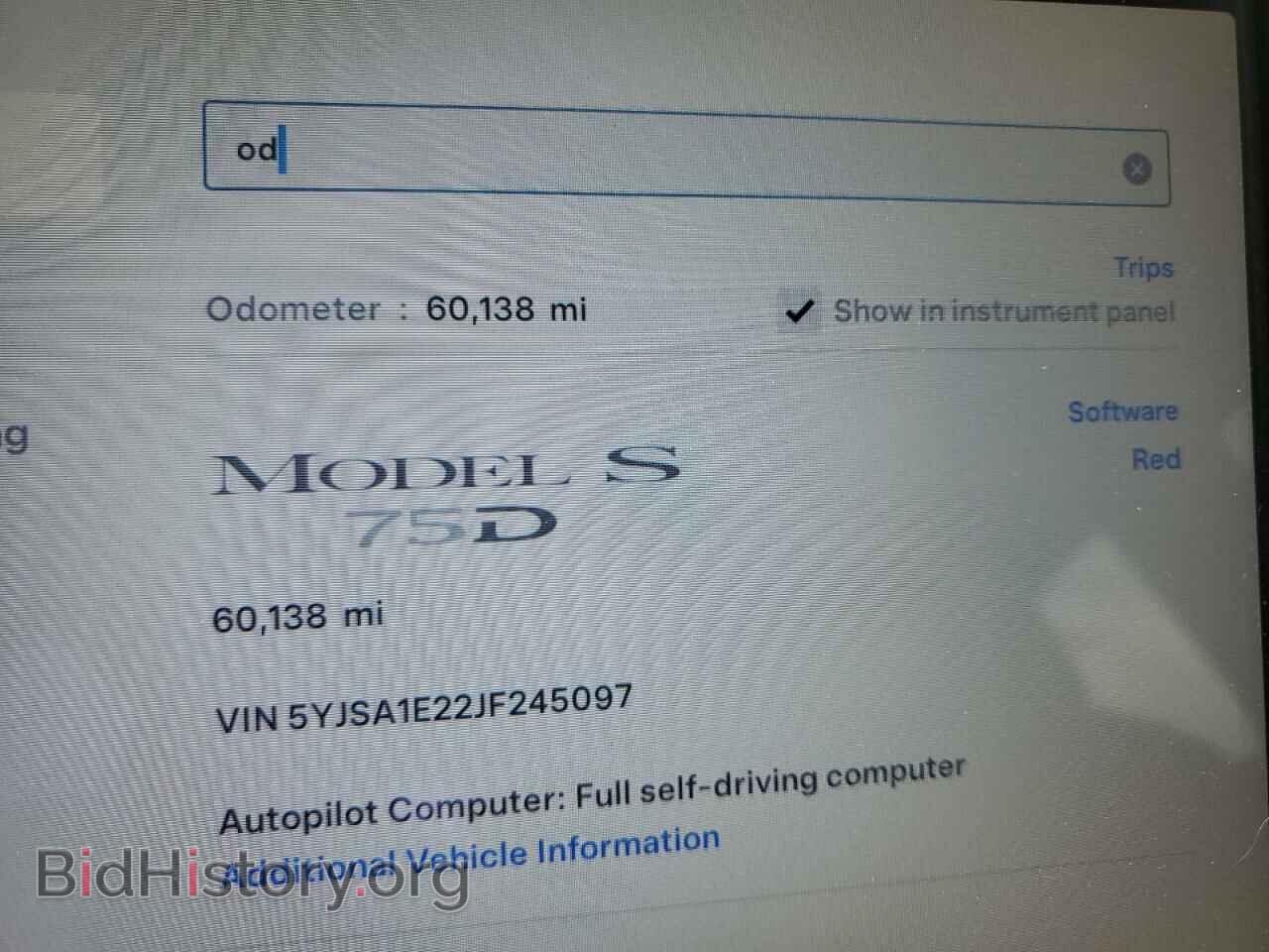 2018 TESLA MODEL S - VIN: 5YJSA1E22JF245097 - Фото 9