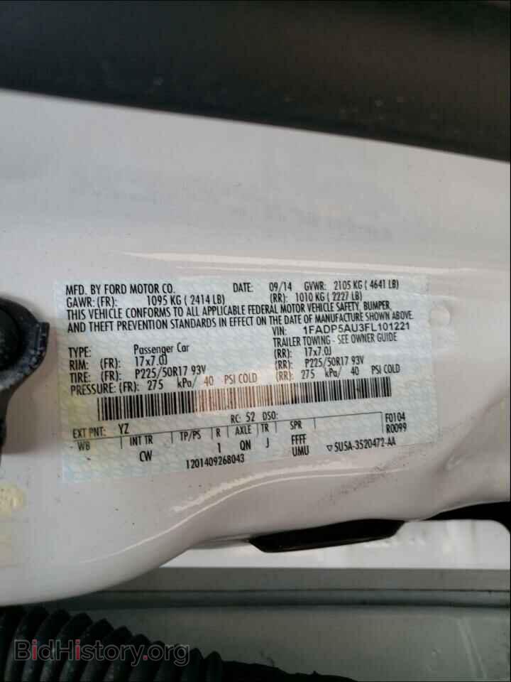 2015 FORD CMAX - VIN: 1FADP5AU3FL101221 - Фото 10
