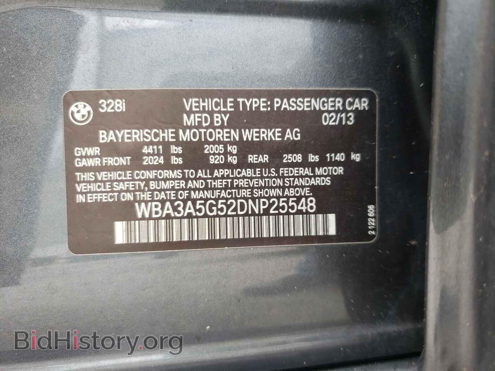 2013 BMW 3 SERIES - VIN: WBA3A5G52DNP25548 - Фото 10