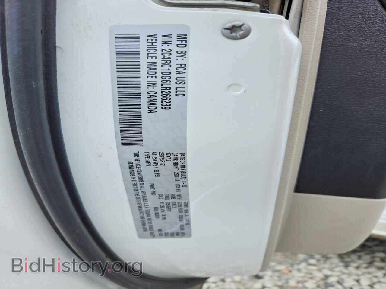 2020 CHRYSLER MINIVAN - VIN: 2C4RC1DG6LR266239 - Photo 12