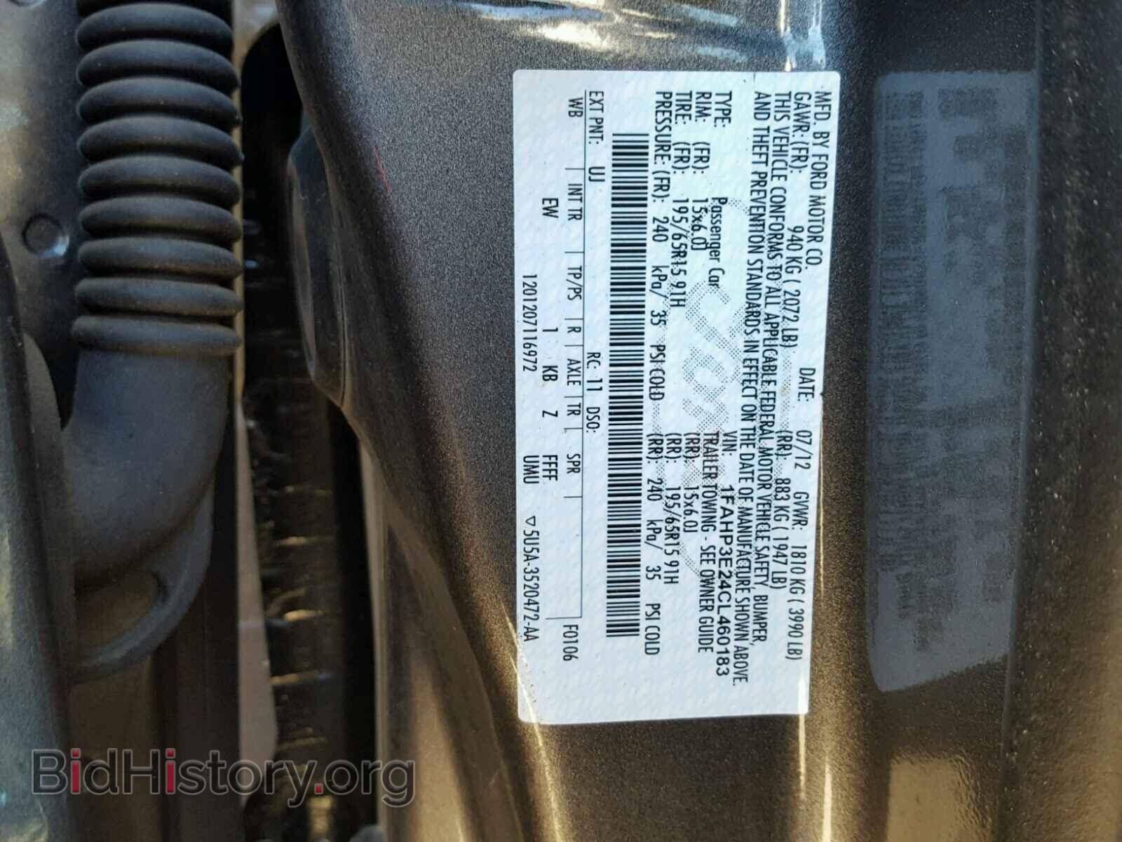 2012 FORD FOCUS - VIN: 1FAHP3E24CL460183 - Photo 10