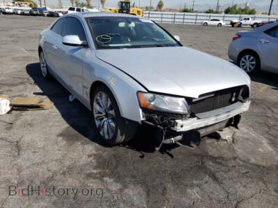 2012 Audi A5 A5 Premium, серебристый — VIN WAUCFAFR2CA036632, Copart