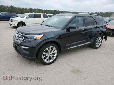 2021 Ford EXPLORER Platinum, black — VIN 1FM5K8HC2MGB28357, Copart