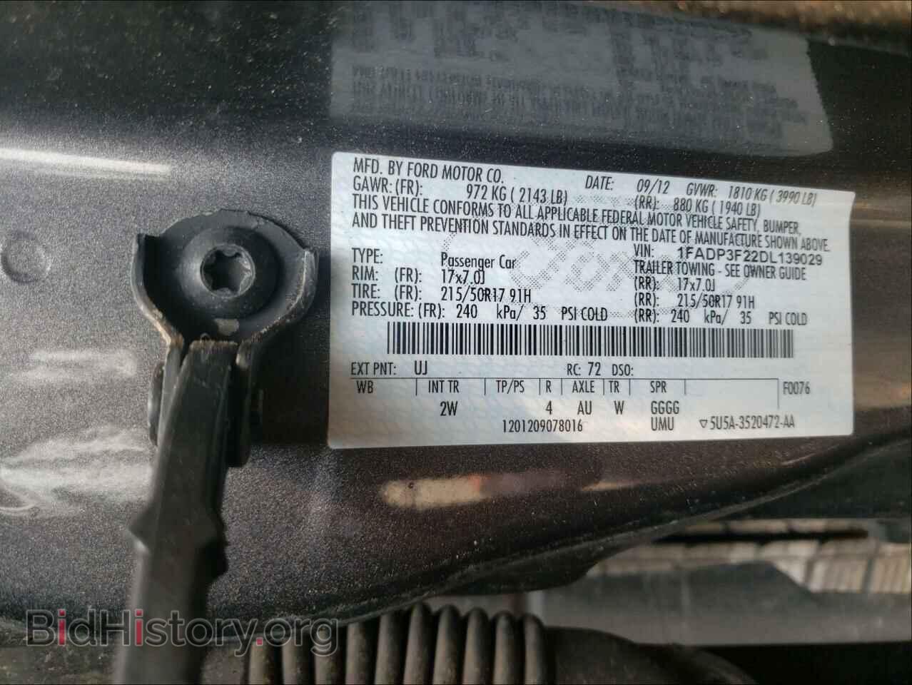 2013 FORD FOCUS - VIN: 1FADP3F22DL139029 - Photo 10