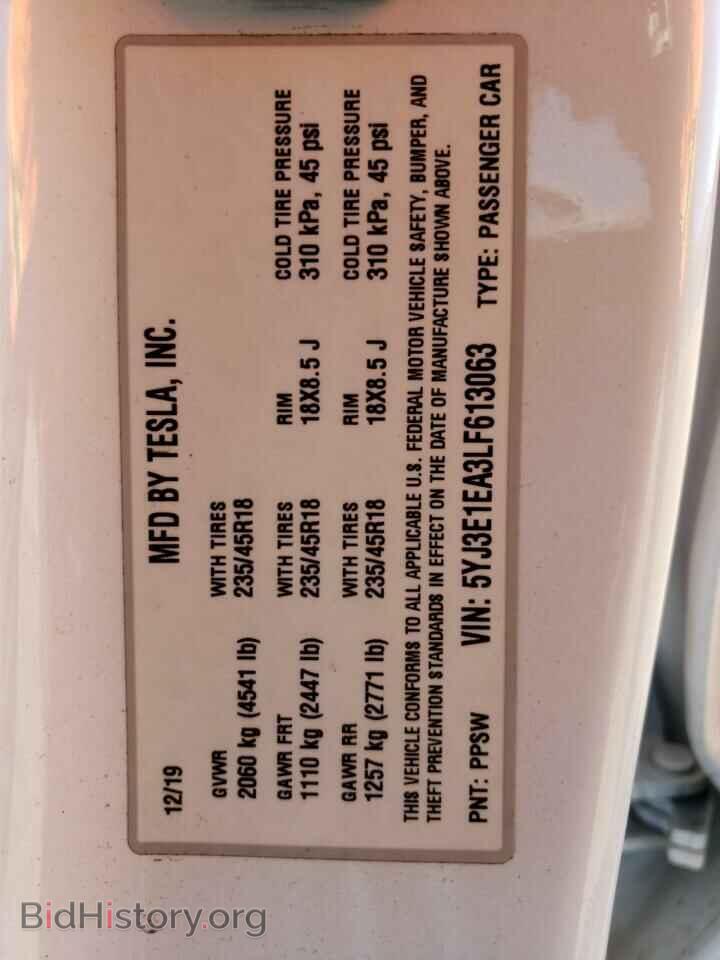 2020 TESLA MODEL 3 - VIN: 5YJ3E1EA3LF613063 - Photo 12