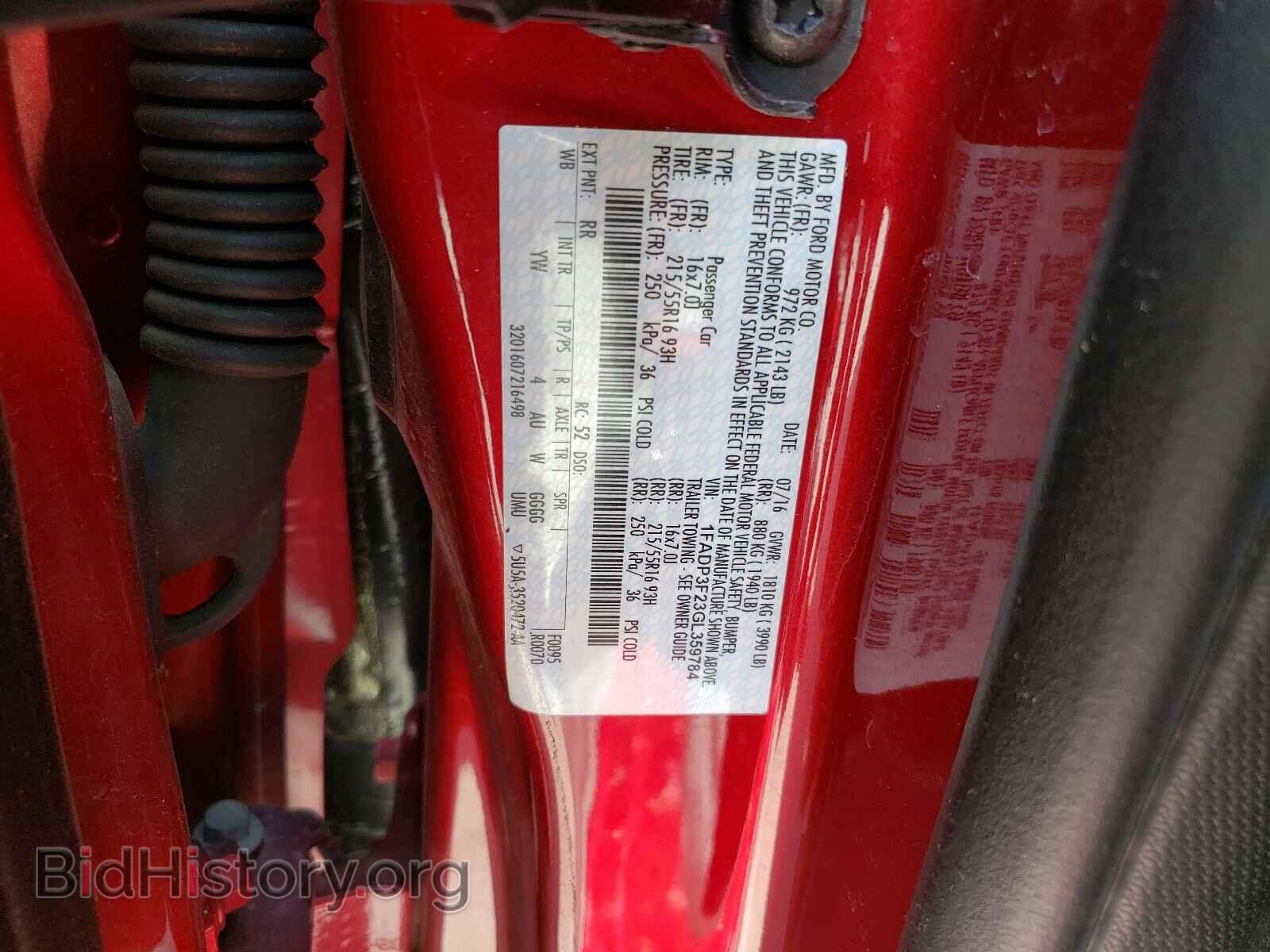 2016 FORD FOCUS - VIN: 1FADP3F23GL359784 - Photo 10
