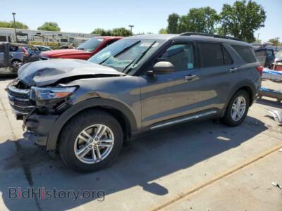 2021 Ford EXPLORER XLT, gray — VIN 1FMSK7DH3MGB60720, Copart