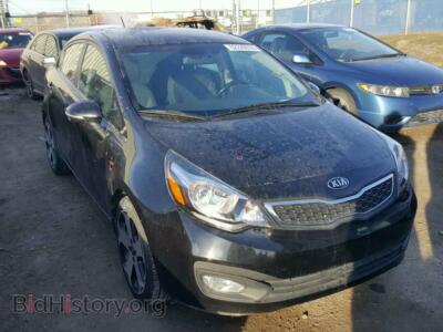 2014 Kia RIO RIO EX, black — VIN KNADN4A38E6367927, Copart