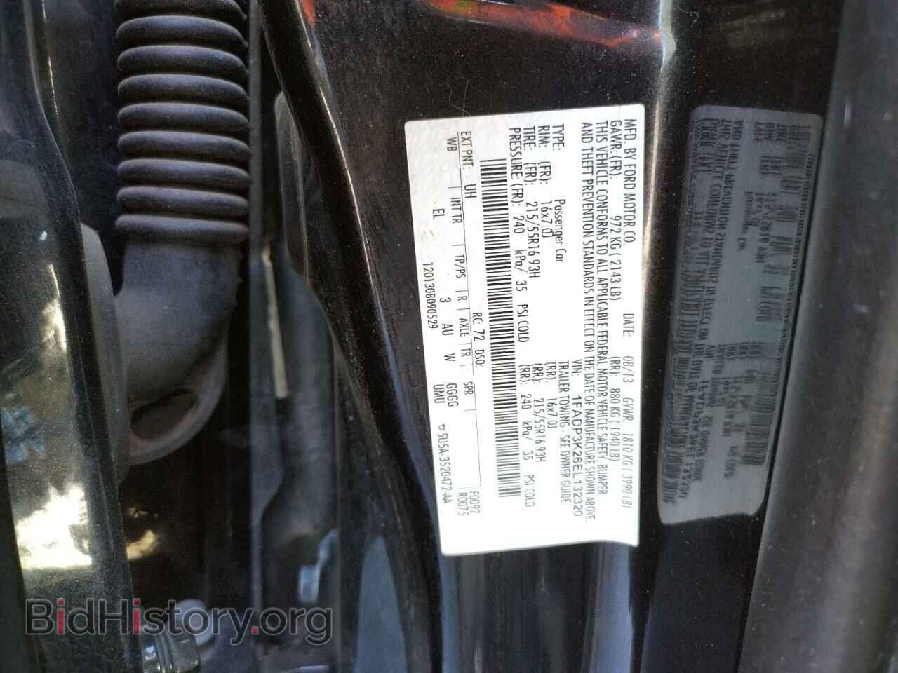 2014 FORD FOCUS - VIN: 1FADP3K26EL132320 - Фото 10